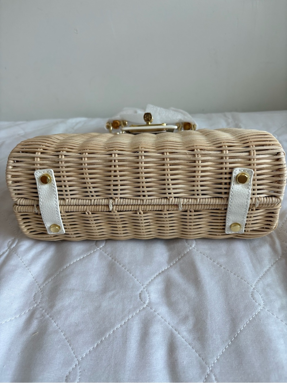 Lilly Pulitzer Leena Top Handle Wicker Bag - Picture 8 of 12